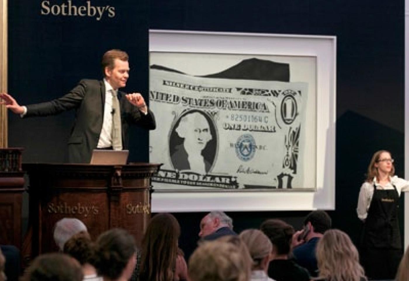 Sotheby’s enregistre le plus haut montant pour une vente d’art contemporain en Europe