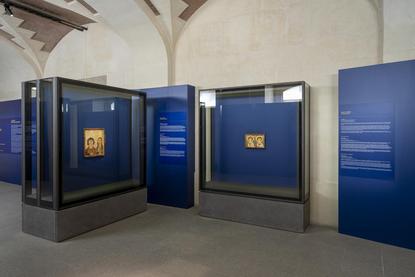 L’exposition « Aux origines de l'image sacrée. Icônes du musée national des arts Bohdan et Varvara Khanenko de Kyiv » au musée du Louvre à Paris en 2023.