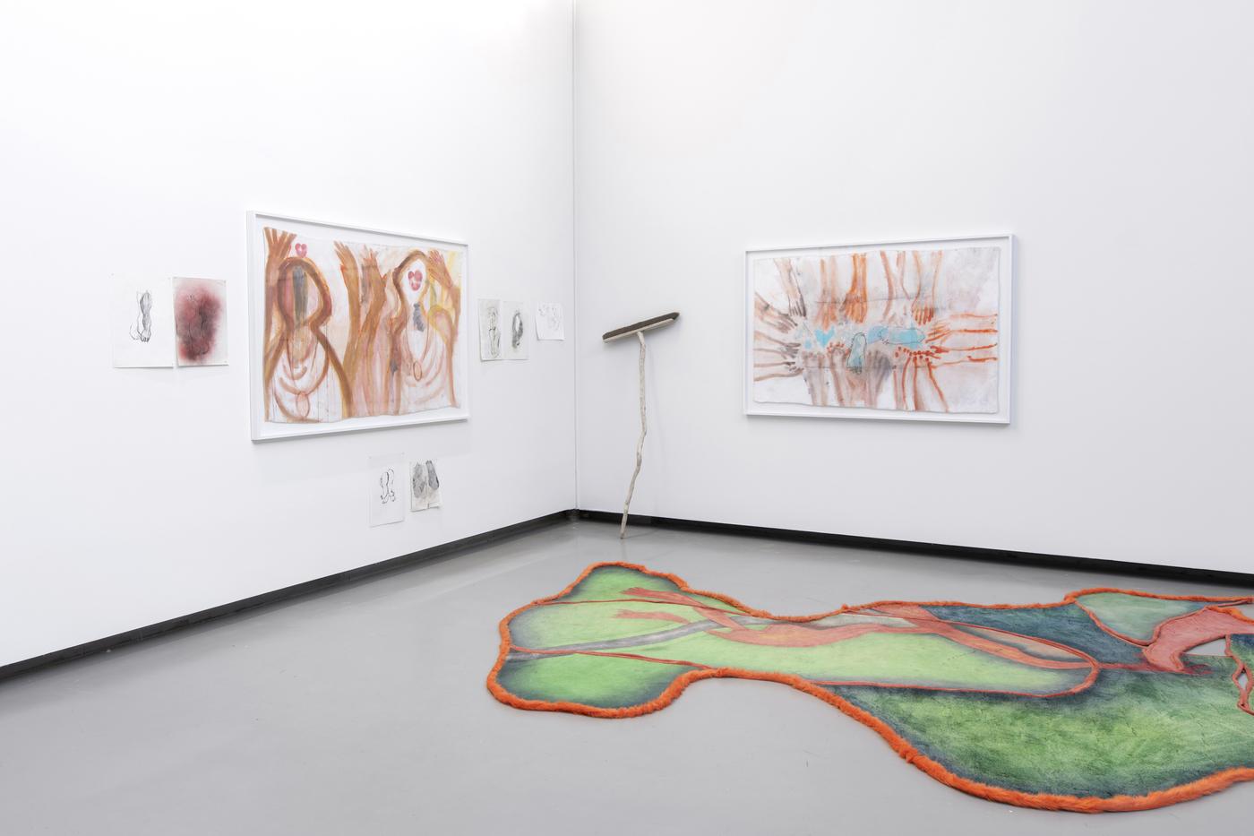 L’exposition de Pélagie Gbaguidi « Antre » à la Verrière à Bruxelles en 2025.