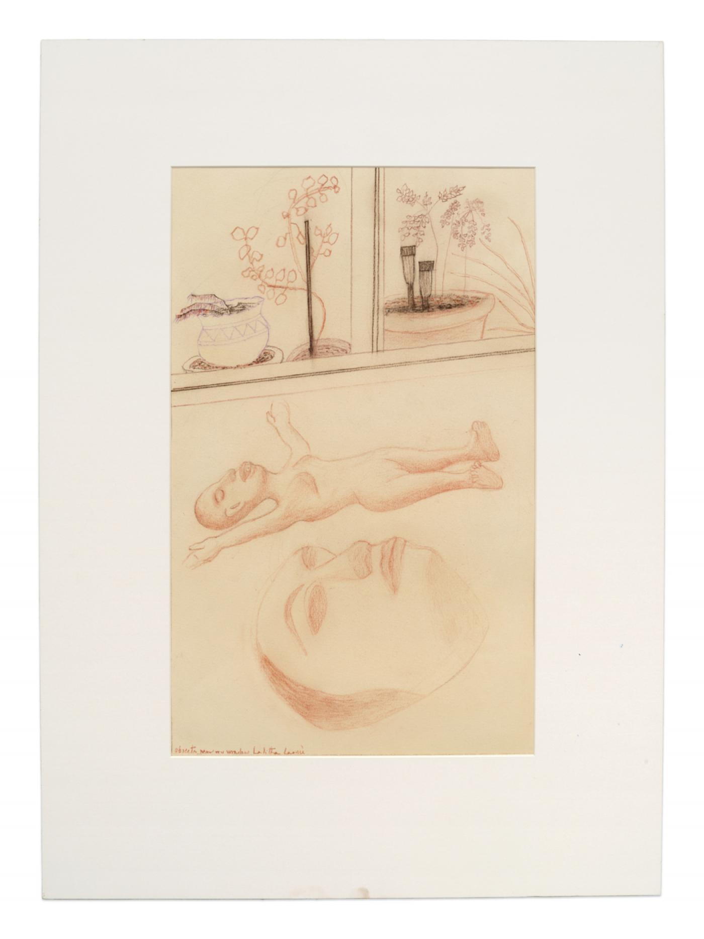Lalitha Lajmi, "Sans titre", 2022, crayon sur papier, 50,5 x 32,7 cm.