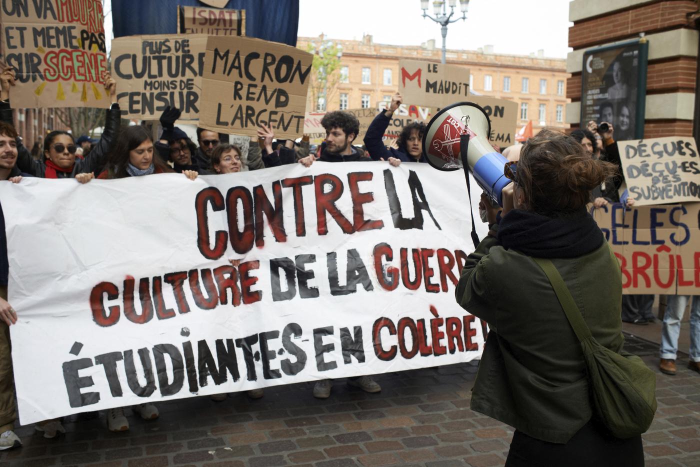 Manifestation des étudiants à Toulouse en mars 2025.