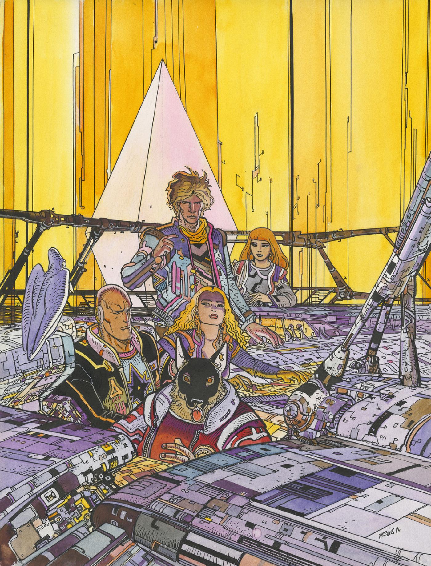 Moebius, "L'Incal", 1984. Galerie Daniel Maghen.