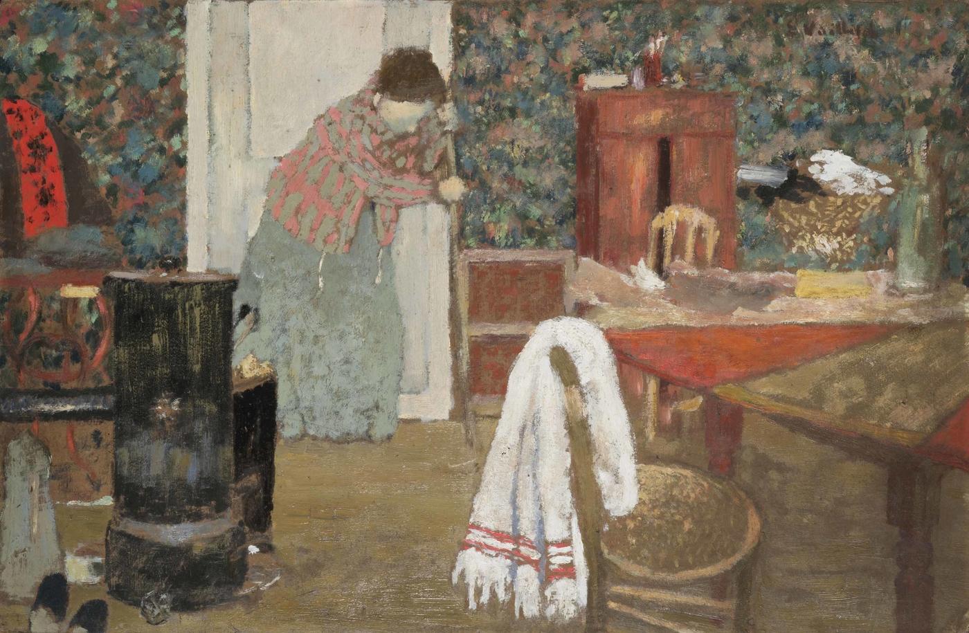 Édouard Vuillard, La balayeuse, 346 rue Saint-Honoré, 1895, vendu 2,143,500 euros par Christie's Paris en 2018.