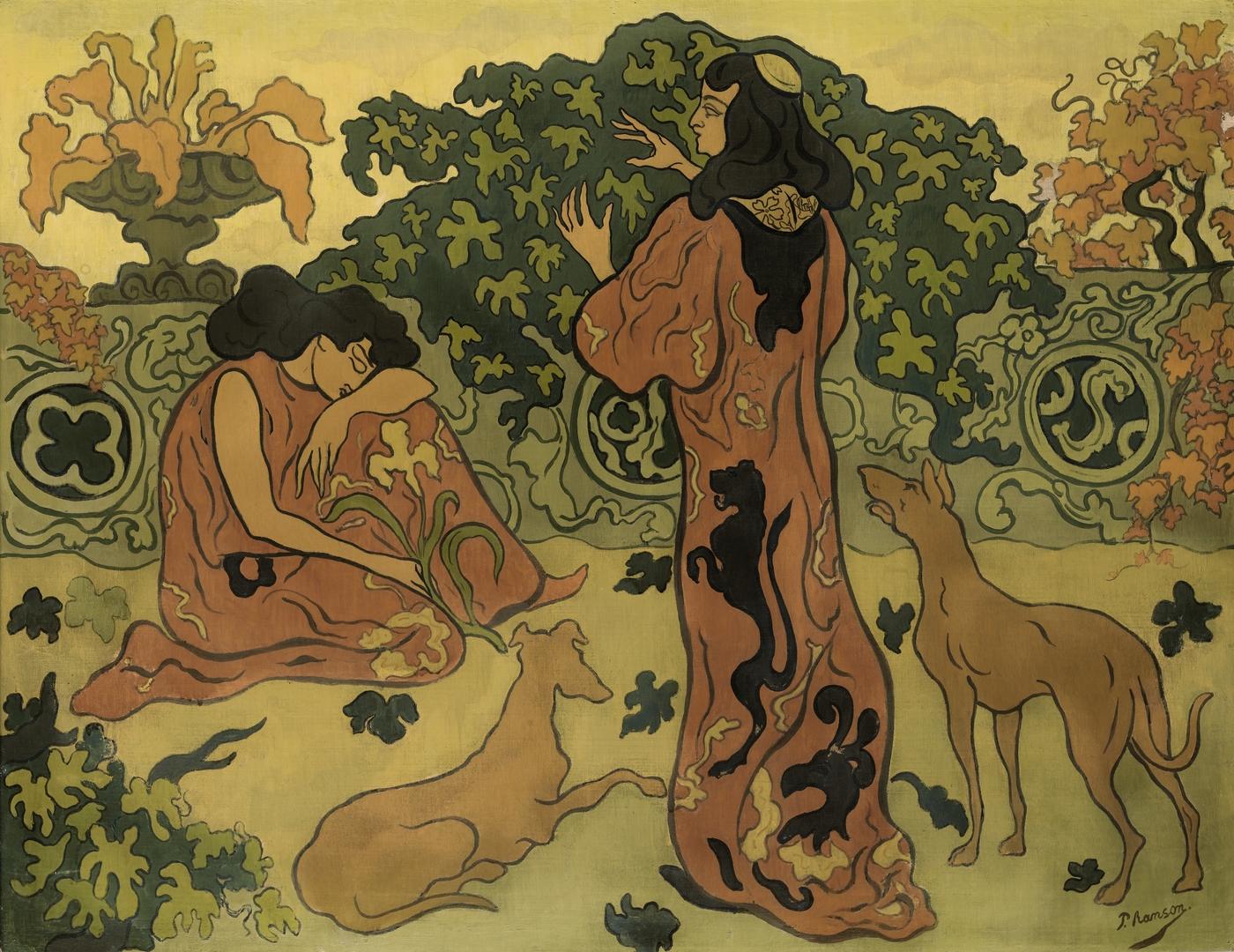 Paul Elie Ranson, Les princesses à la terrasse, 1894, vendu 417,000 euros à Sotheby's Paris en 2017.