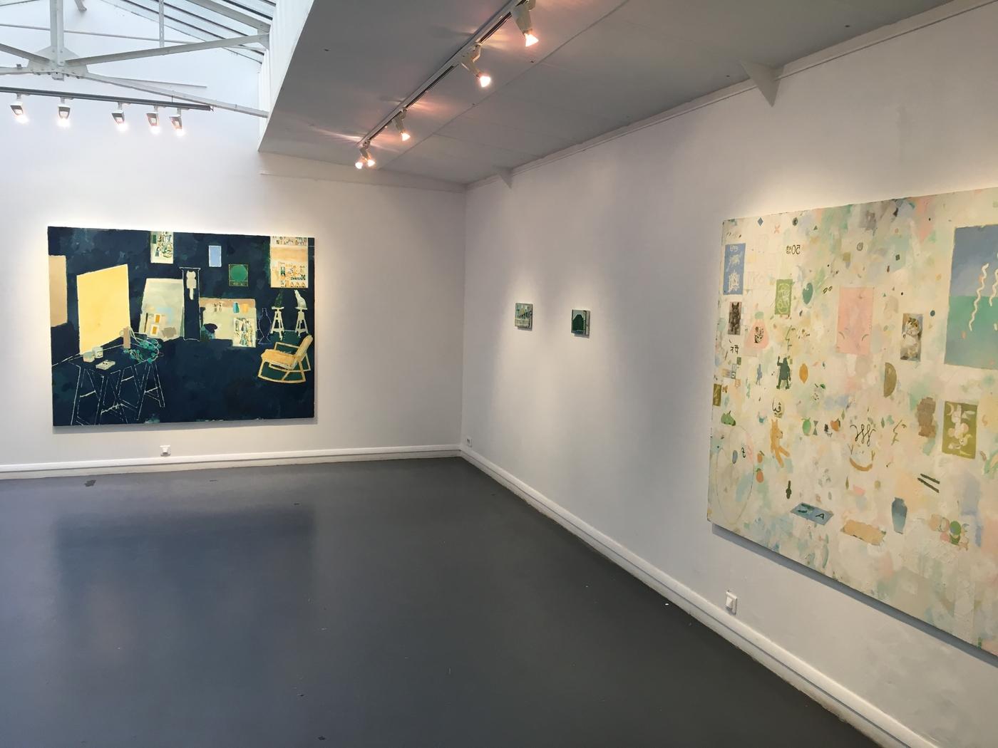 Vue de l’exposition « Bonjour » à la galerie du Crous de Paris.