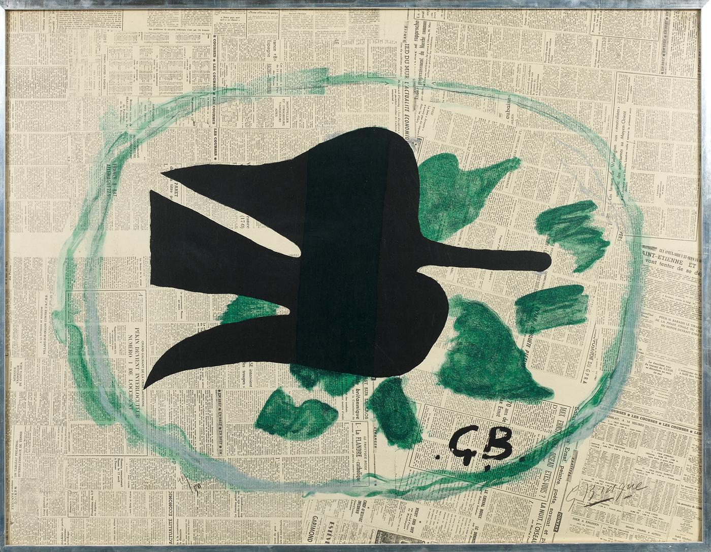 George Braque "Oiseaux dans le feuillage", 1961.