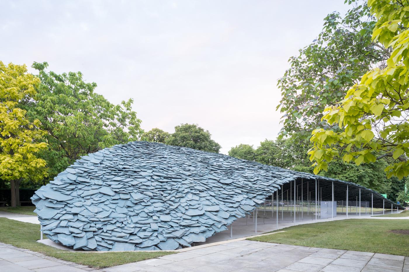 Le pavillon imaginé par Junya Ishigami, Serpentine Gallery, Londres.