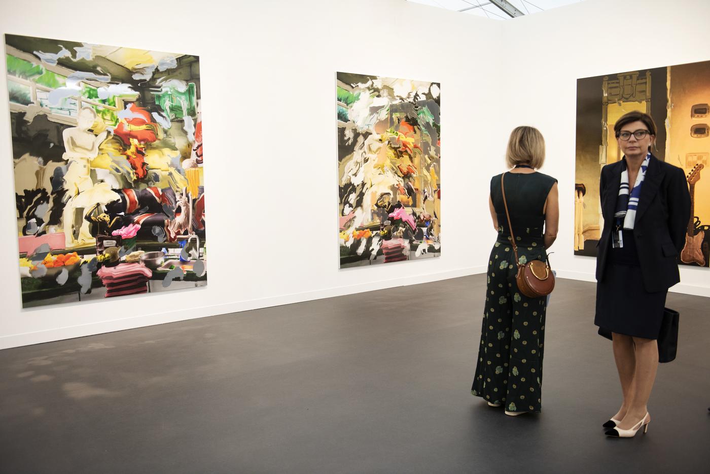 Stand de la galerie Gagosian, Frieze London 2018.