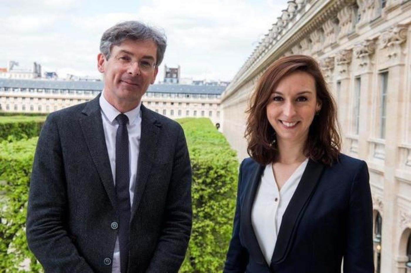 Olivia Voisin et Sylvain Amic, lors de la présentation du Catalogue des désirs par Madame Françoise Nyssen, Ministre de la Culture, le 11 juin 2018.
