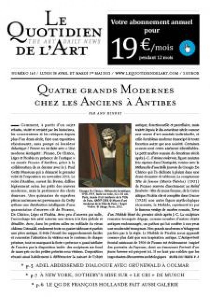 Quatre grands Modernes chez les Anciens à Antibes