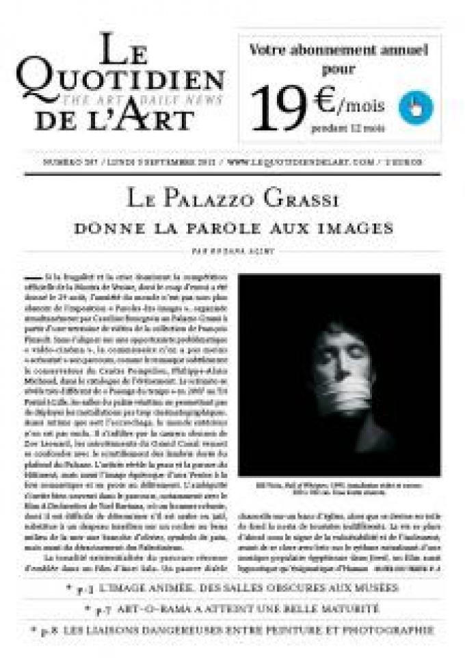 Le Palazzo Grassi donne la parole aux images