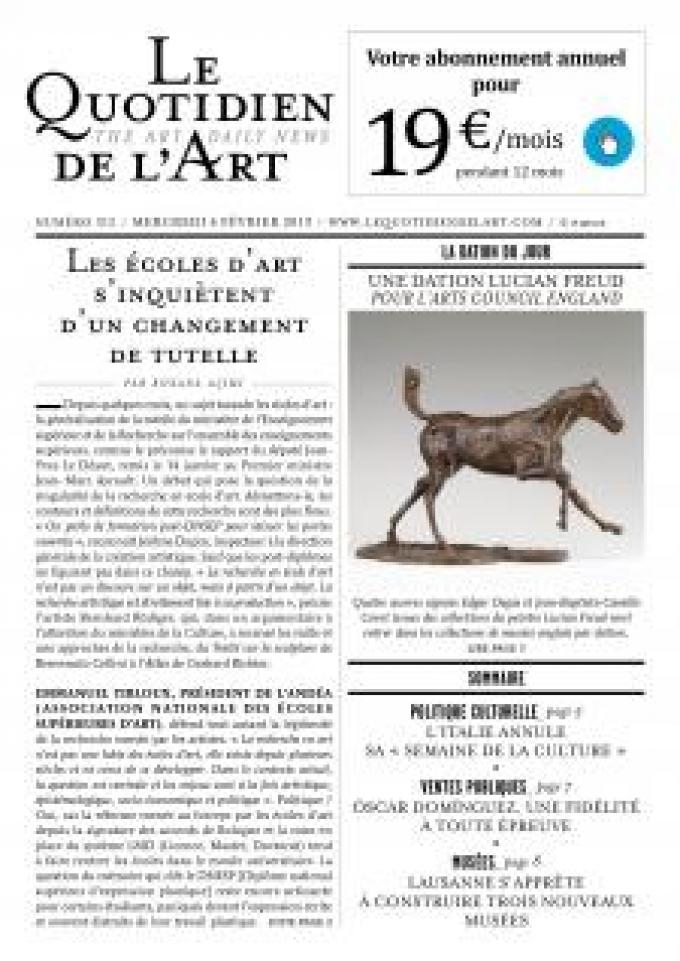 « L'école d'art est aujourd'hui un écosystème très particulier »