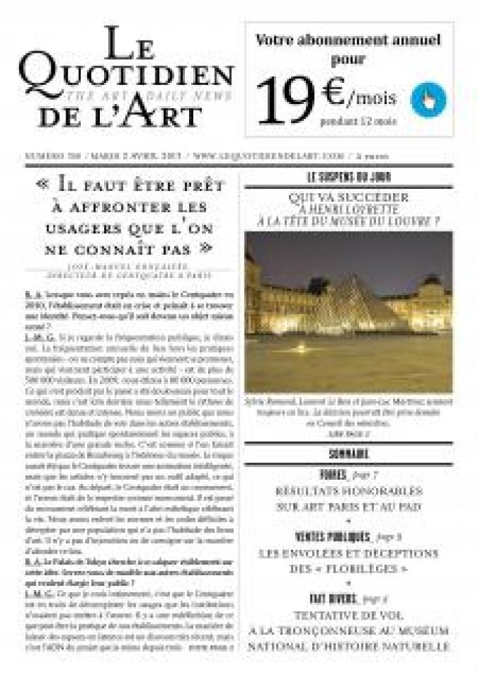 Résultats honorables sur Art Paris et au PAD