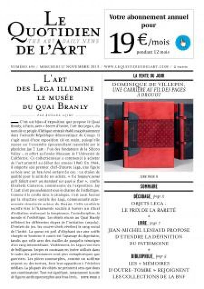 L'art des Lega illumine le musée du quai Branly