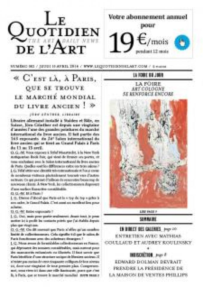 « C'est là, à Paris, que se trouve le marché mondial du livre ancien ! »